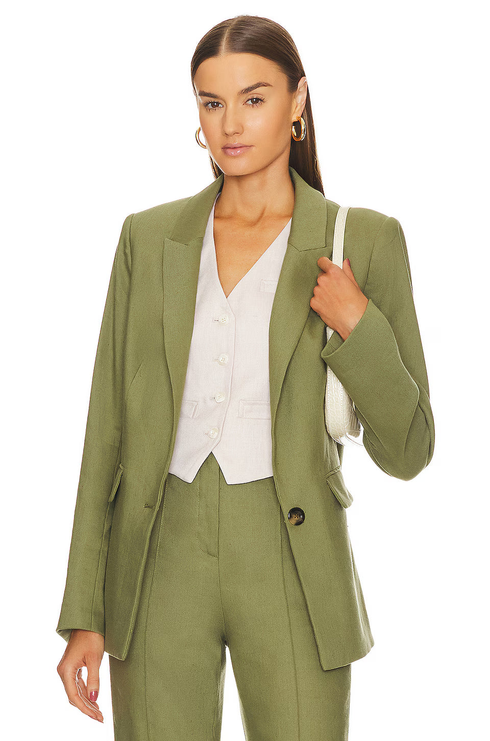 Veronica Beard Sevi Dickey Jacket in Bright Army Green size 2