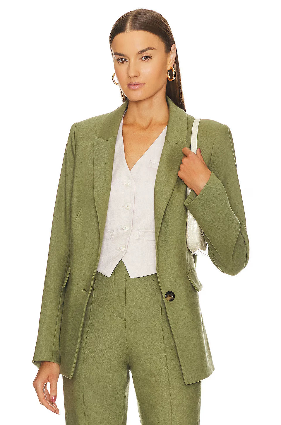 Veronica Beard Sevi Dickey Jacket in Bright Army Green size 0