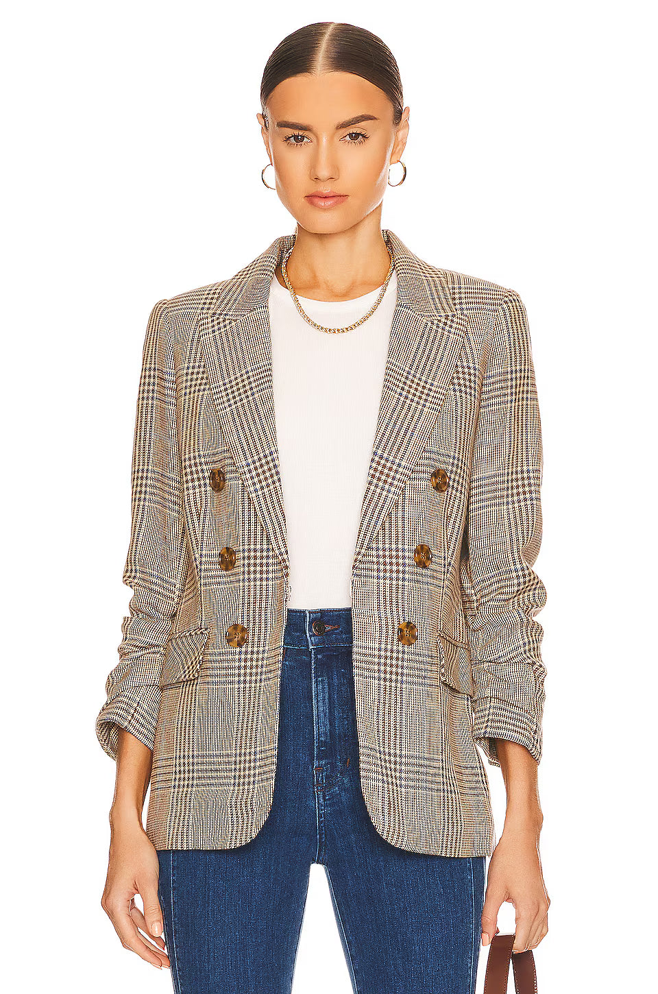 Veronica Beard Beacon Dickey Jacket in Camel/Steel size 4
