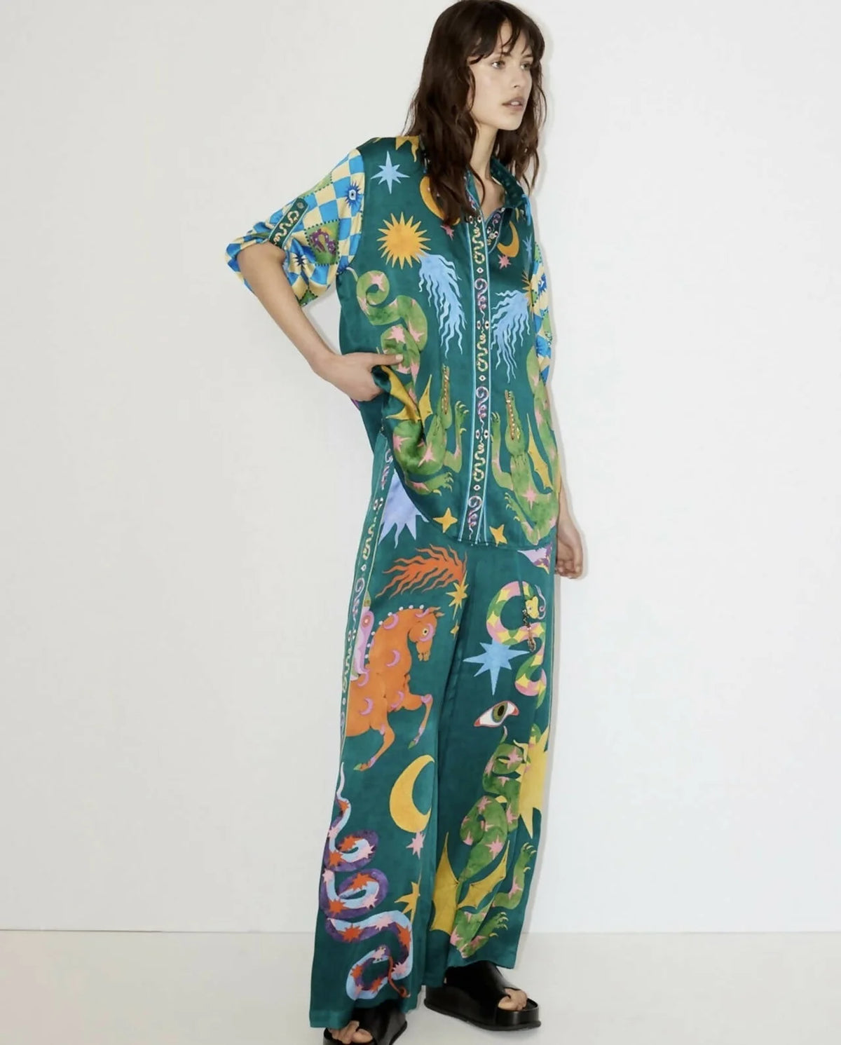 Alemais Guardian Pants in Silk size AU 8 US 4