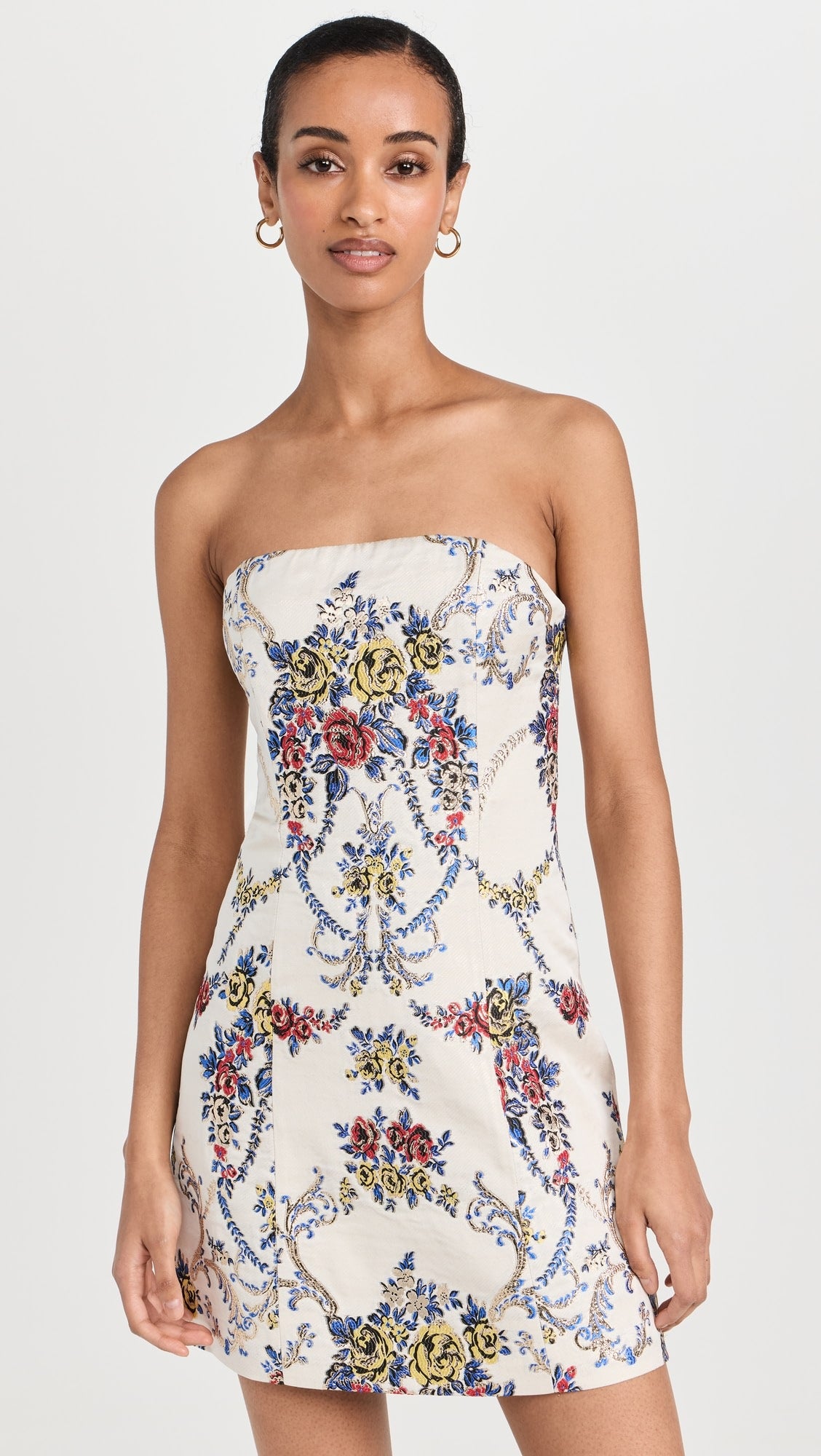 Alice and Olivia Velia Strapless Lantern Mini Dress size 6