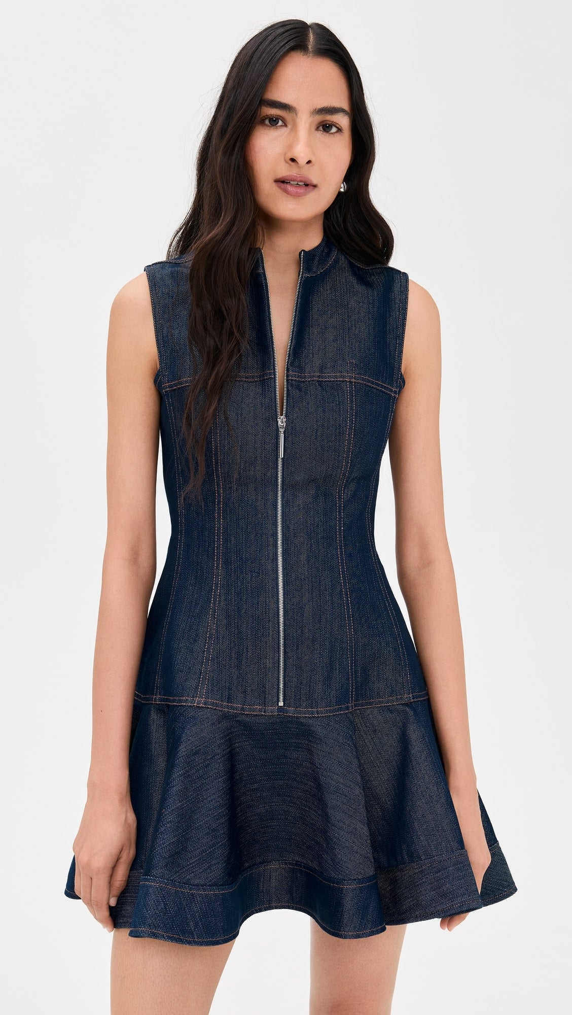 Alexis Taylin Front Zip Denim Dress size XS