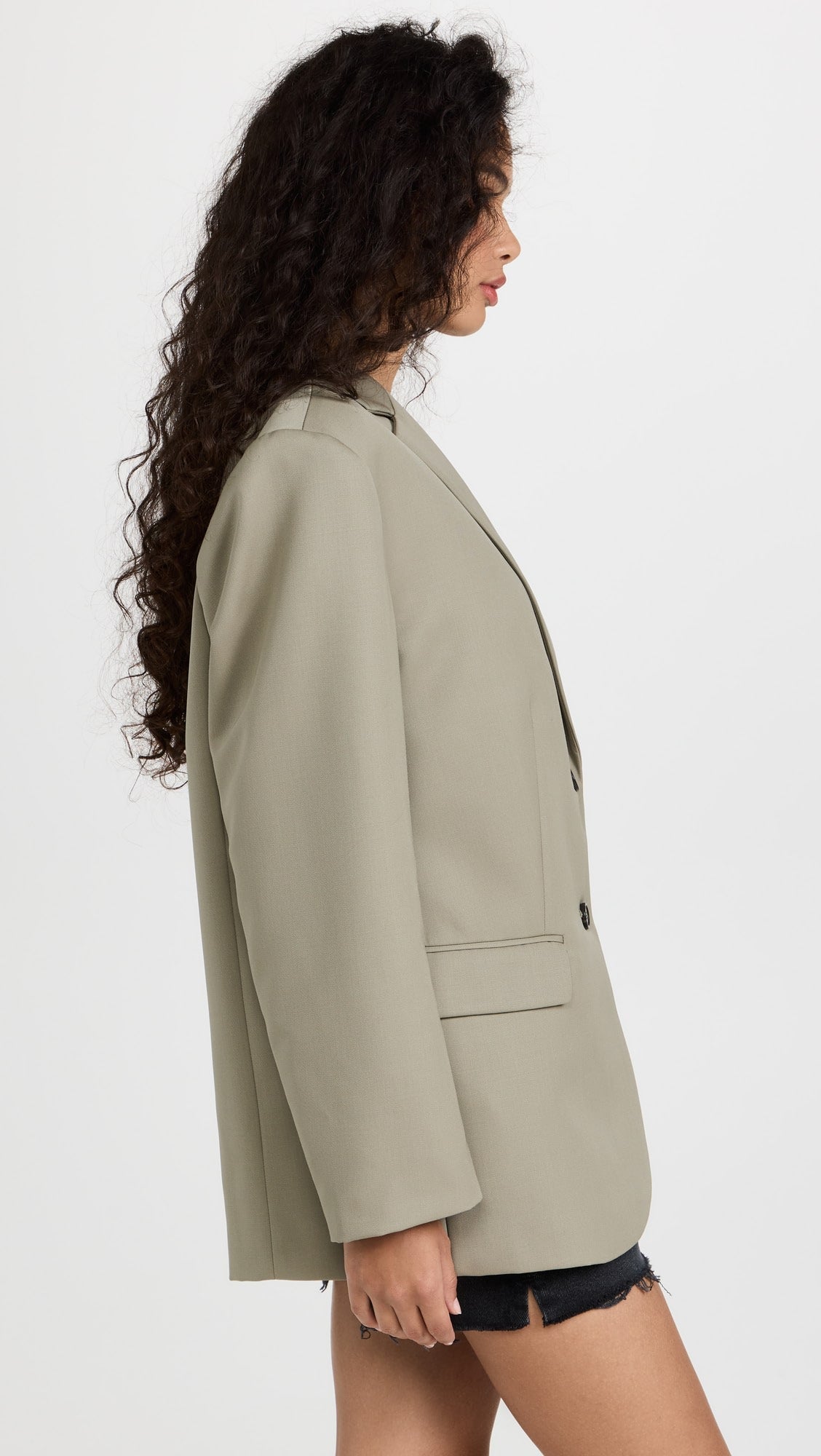 Anine Bing Quinn Blazer Jackey in Green size L NWT