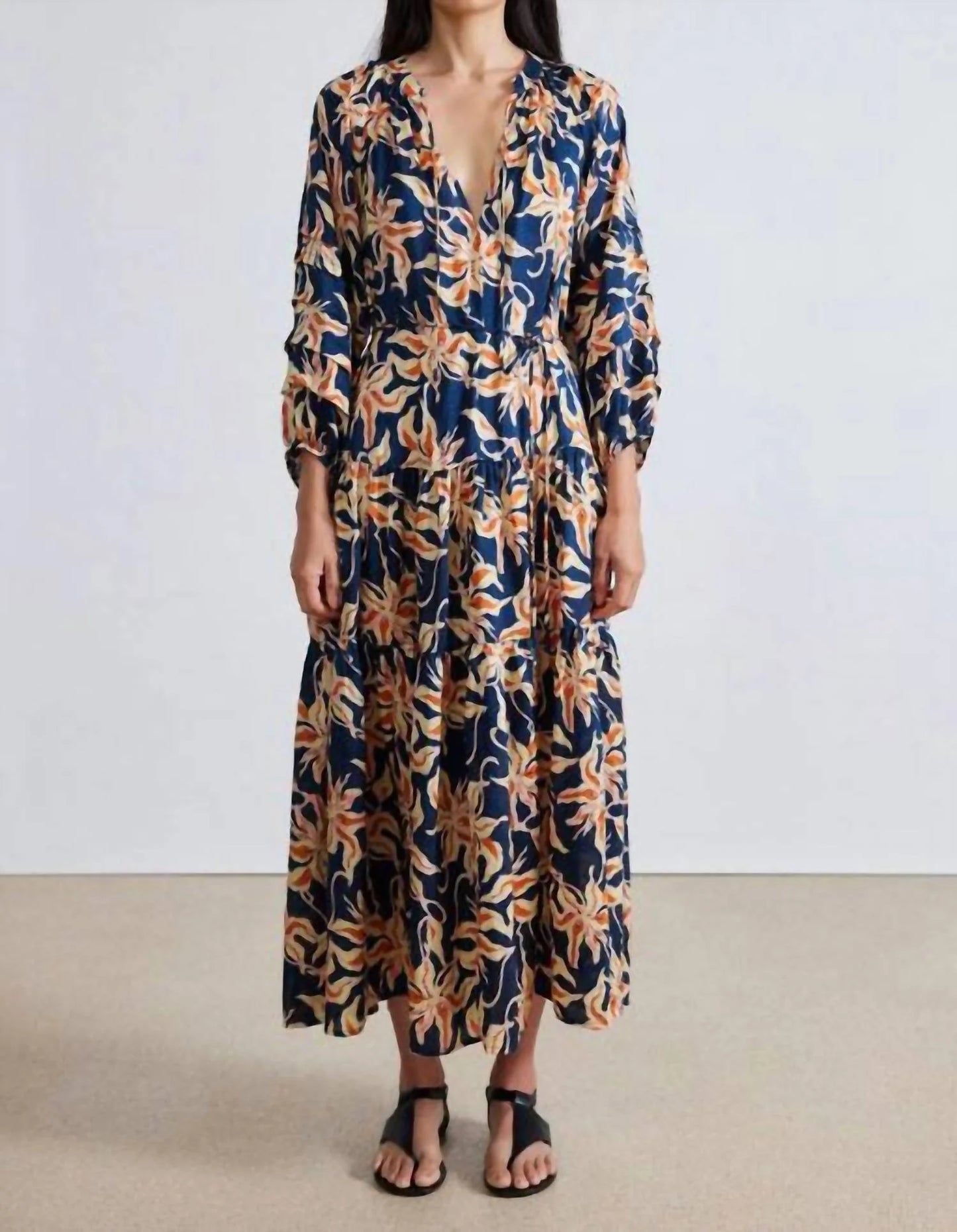 Apiece Apart Luminile Tier Maxi Dress size M