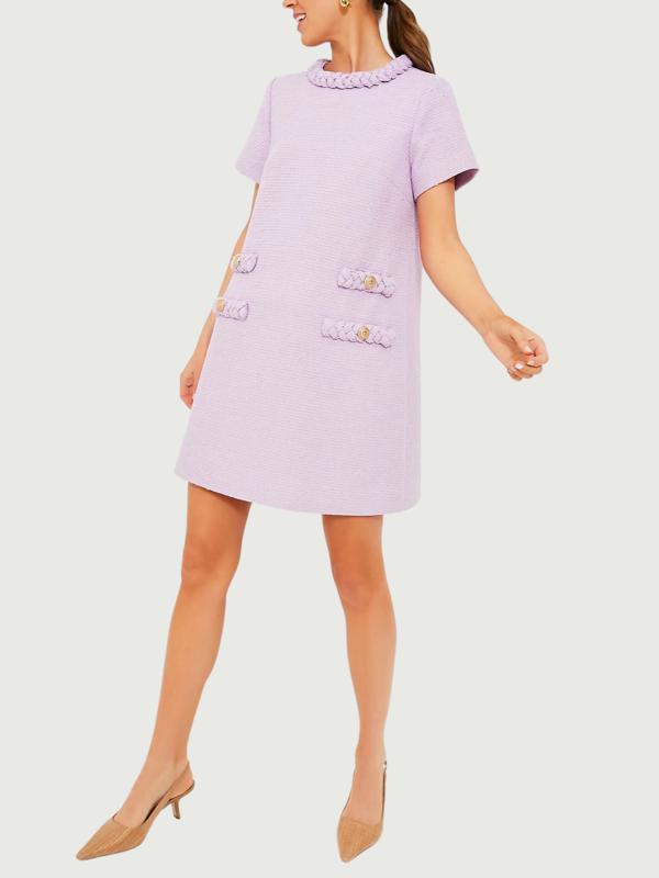 Tuckernuck Tweed Jackie Dress in Lilac size S