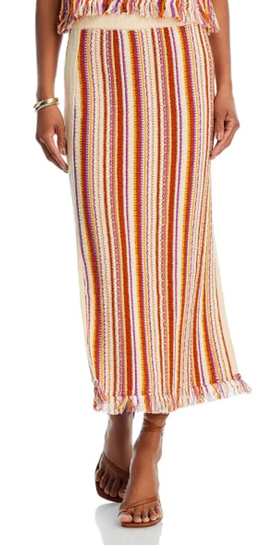 Vanessa Bruno Vanessa Bruno Criquet Tank with Cypress Skirt in Creme Multicolor size S
