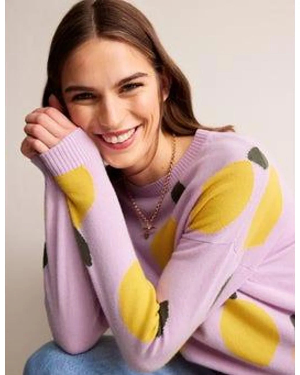 Boden Pink Lydia Cashmere Jumper size XS