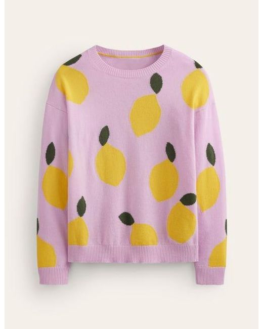 Boden Pink Lydia Cashmere Jumper size XS
