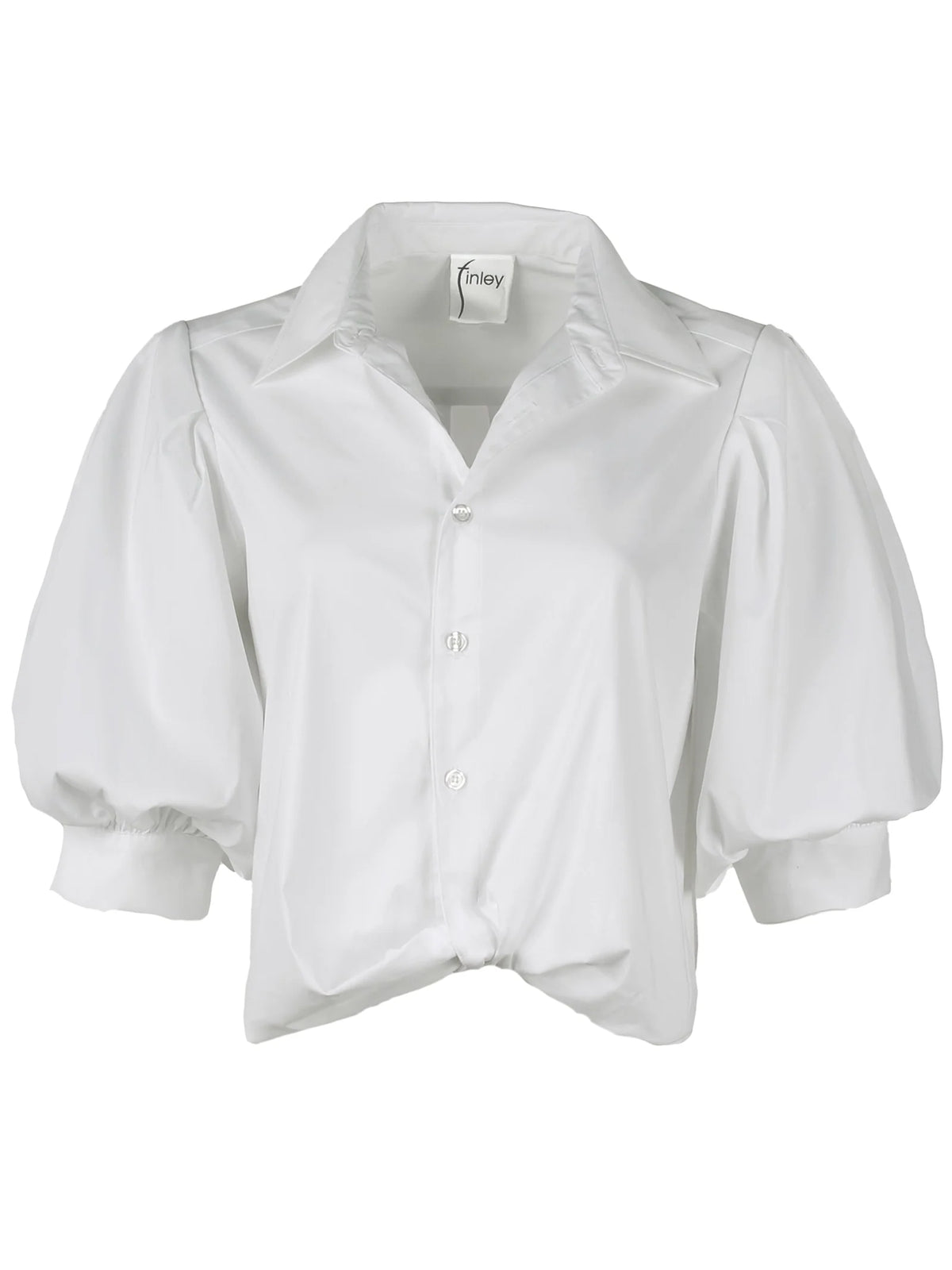 Finley Bomba Shirt in White Poplin size S