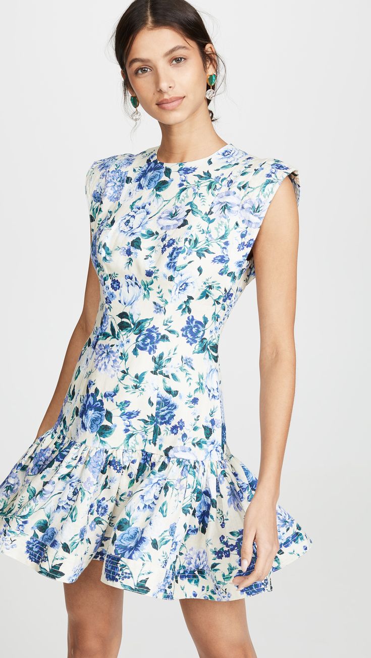 Zimmermann Moncur Flounce Mini Dress size 1 US 6
