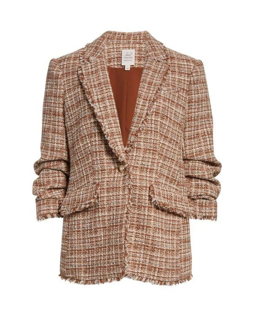 Cinq a Sept Natural Larissa Khloe Tweed Blazer size