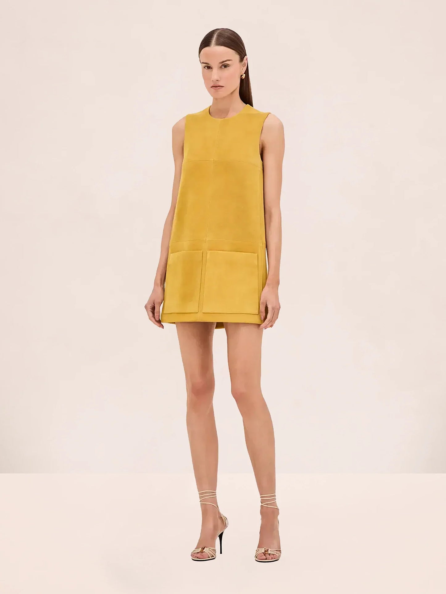 Alexis Dakota Dress Citrine Suede size M
