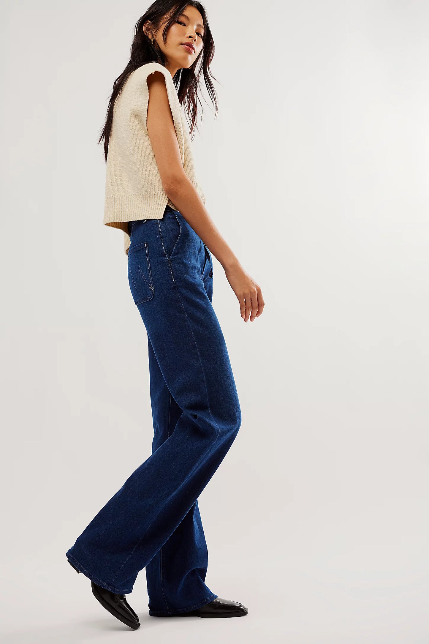 Mother The Tied Up Maven Prep Heel Jeans in Animal Instinct Wash size 27