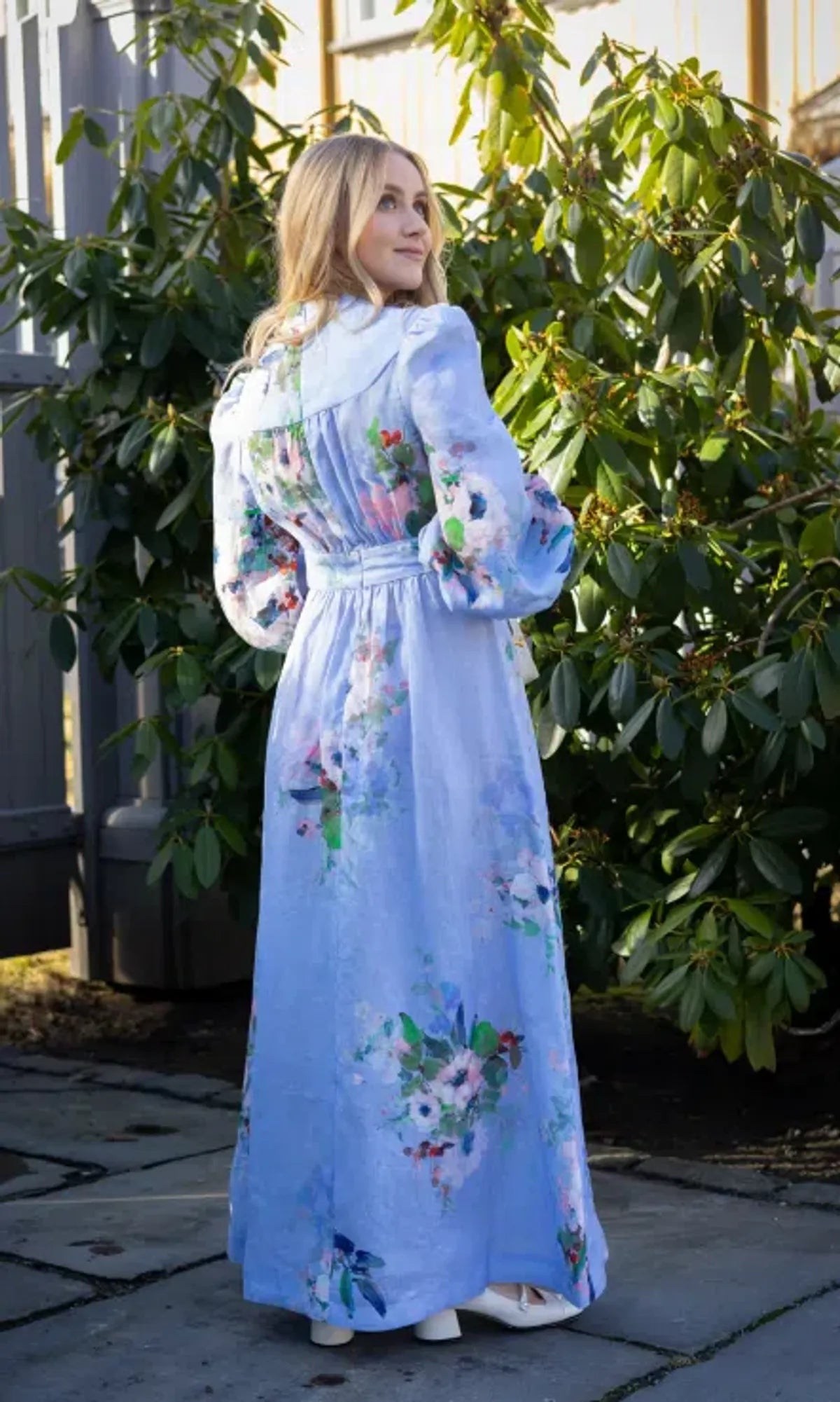 Zimmermann Everley Linen Midi Dress size 1 US 6