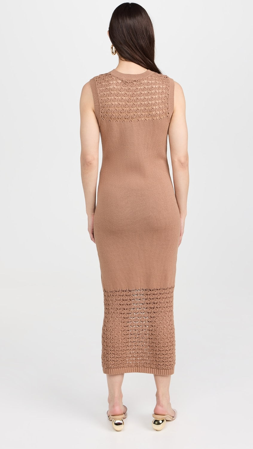 525 America Tori crochet Dress in Cinnamon size XS