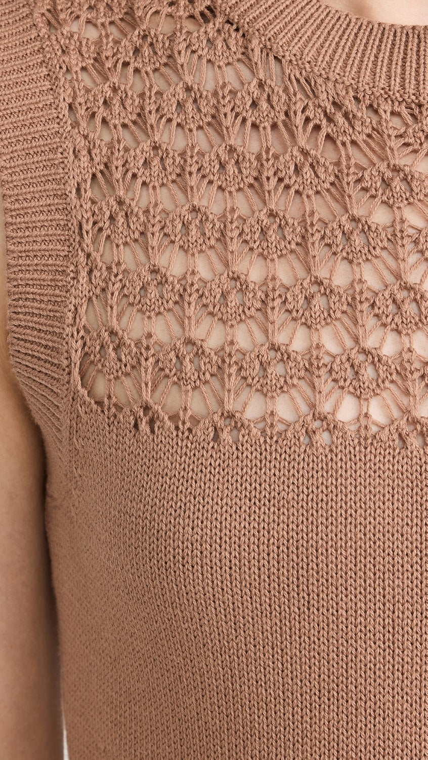525 America Tori crochet Dress in Cinnamon size XS