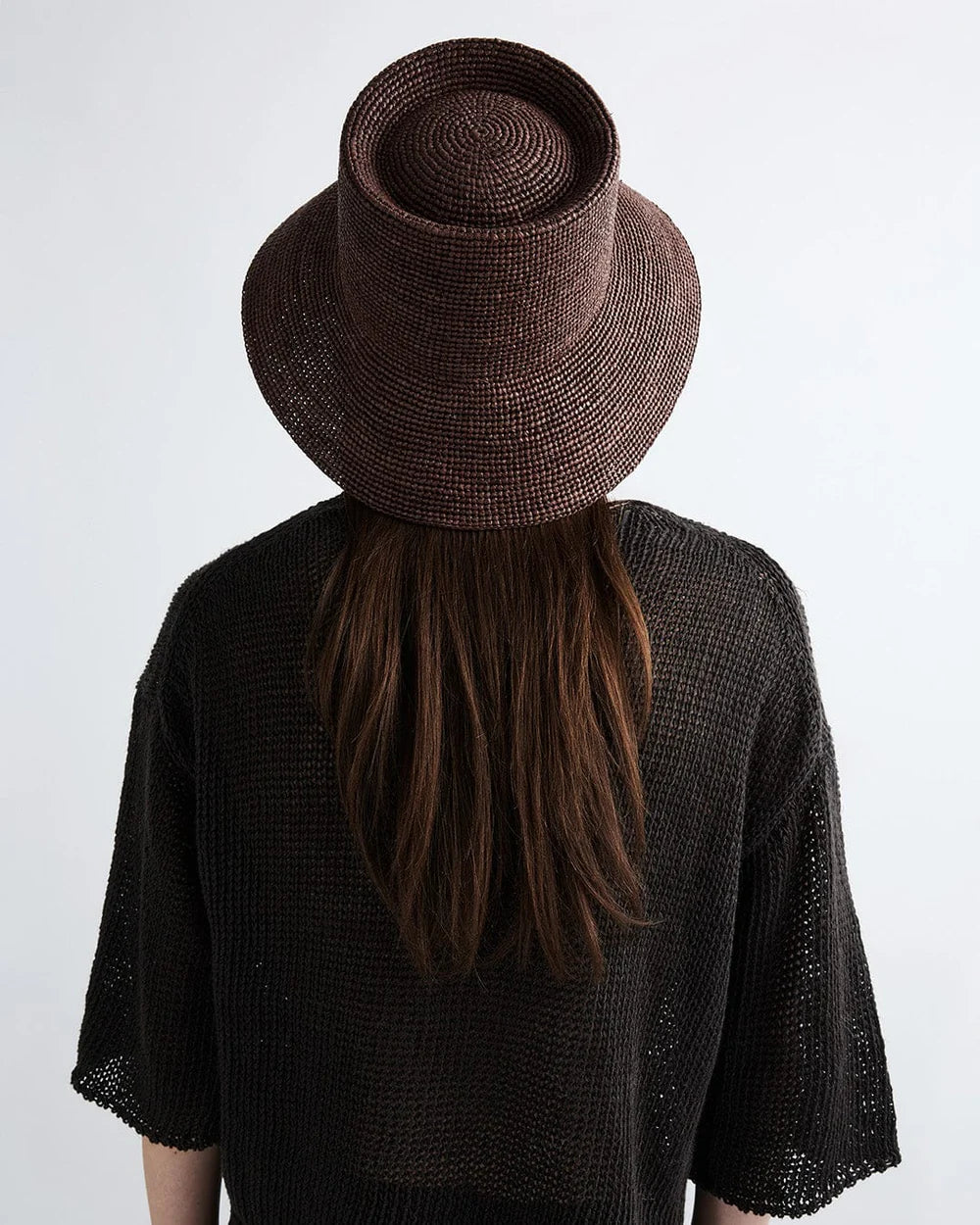 Janessa Leone Felix Bucket Hat Dark Earth size L
