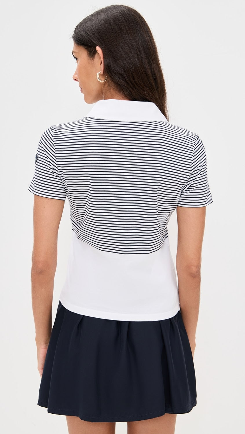 Frame The Tennis Drawstring Silk Skirt and The Tennis Polo size XS / M