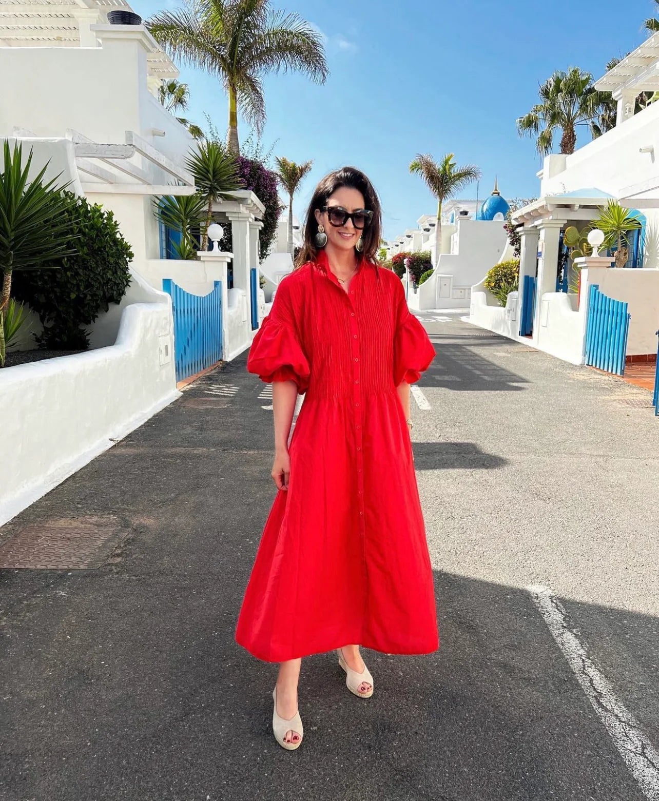 Marielle Red Dress Pheobe Dress in Red size OS