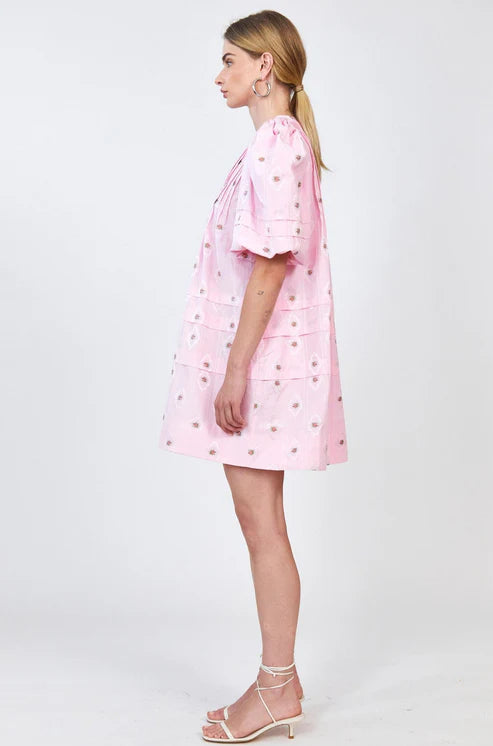 Hunter Bell Jenkins Dress Pink Blossom size M