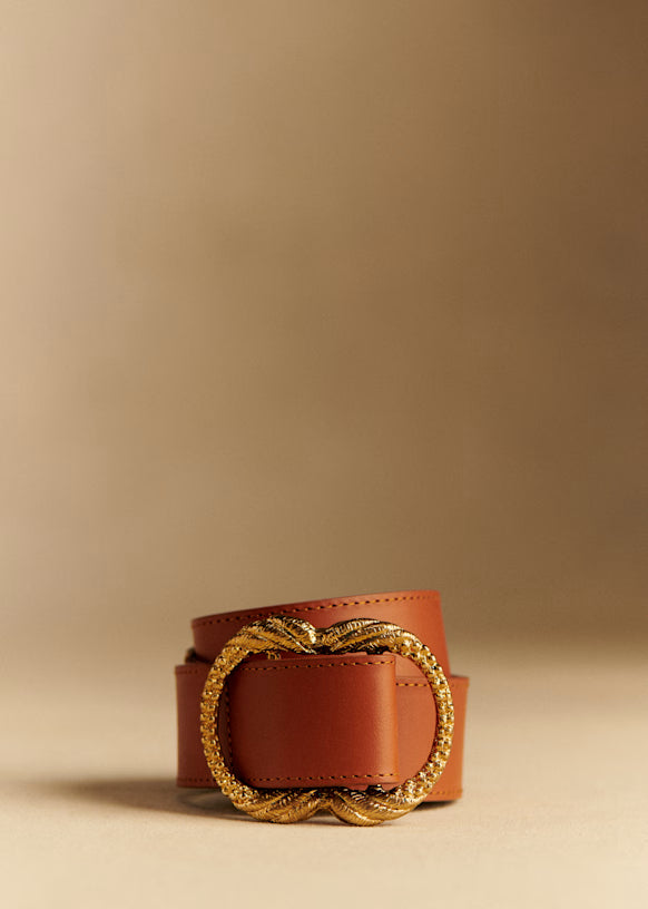 Sezane Artemis Belt in Natural Heritage Leather size 90
