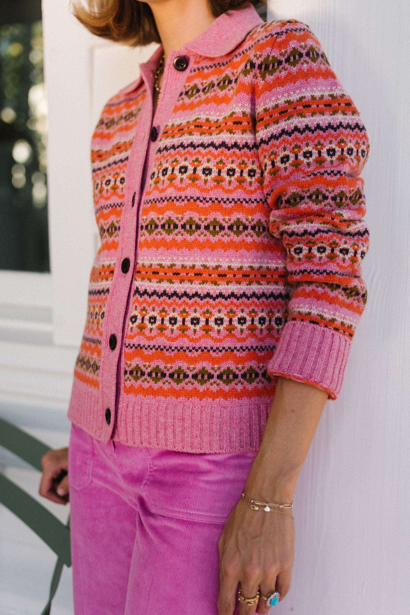 Alex Mill  Fair Isle Cardigan Size S