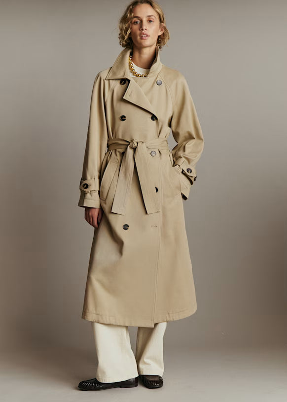 Sezane Pierce Trench Coat in Beige size 38 US 6