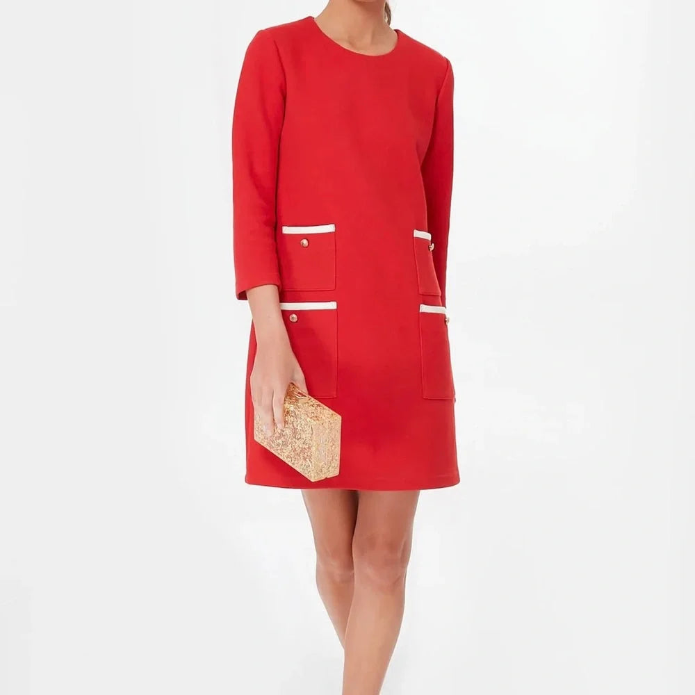 Tuckernuck Francoise Mod Mini Red Dress Size S