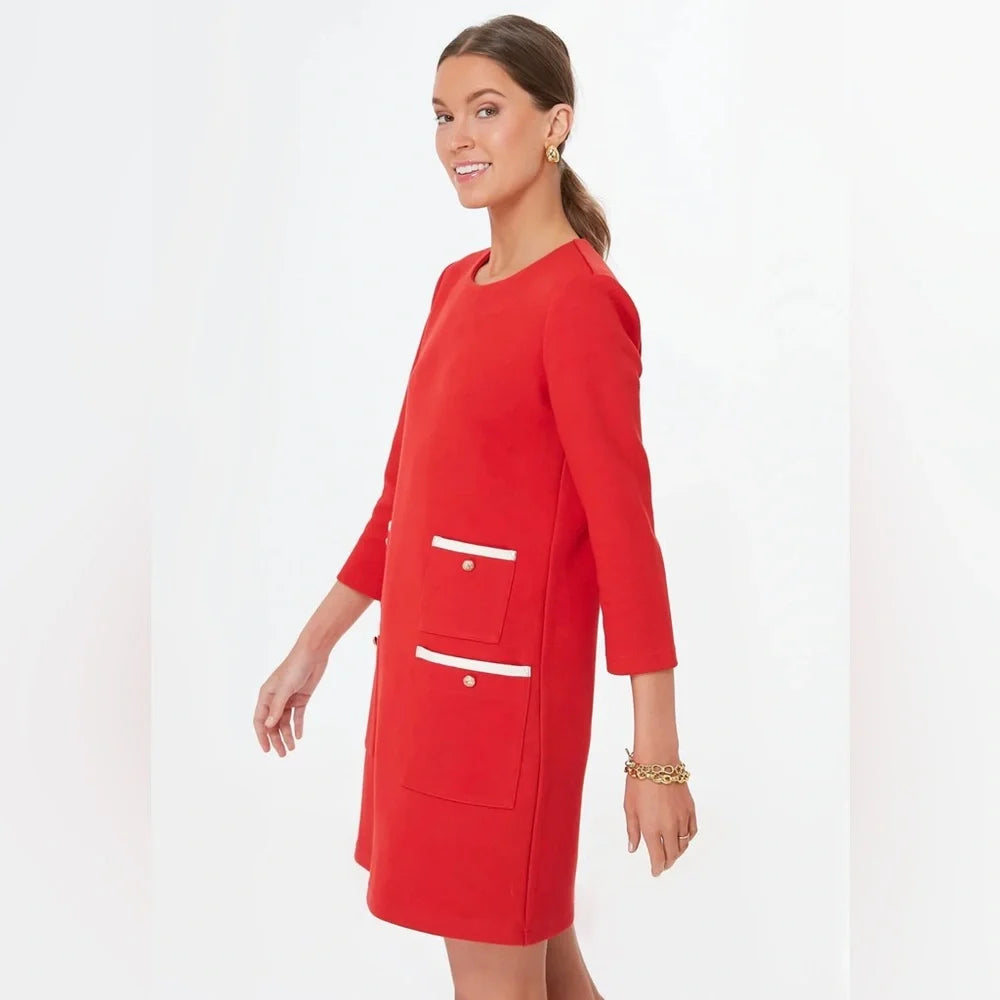 Tuckernuck Francoise Mod Mini Red Dress Size S