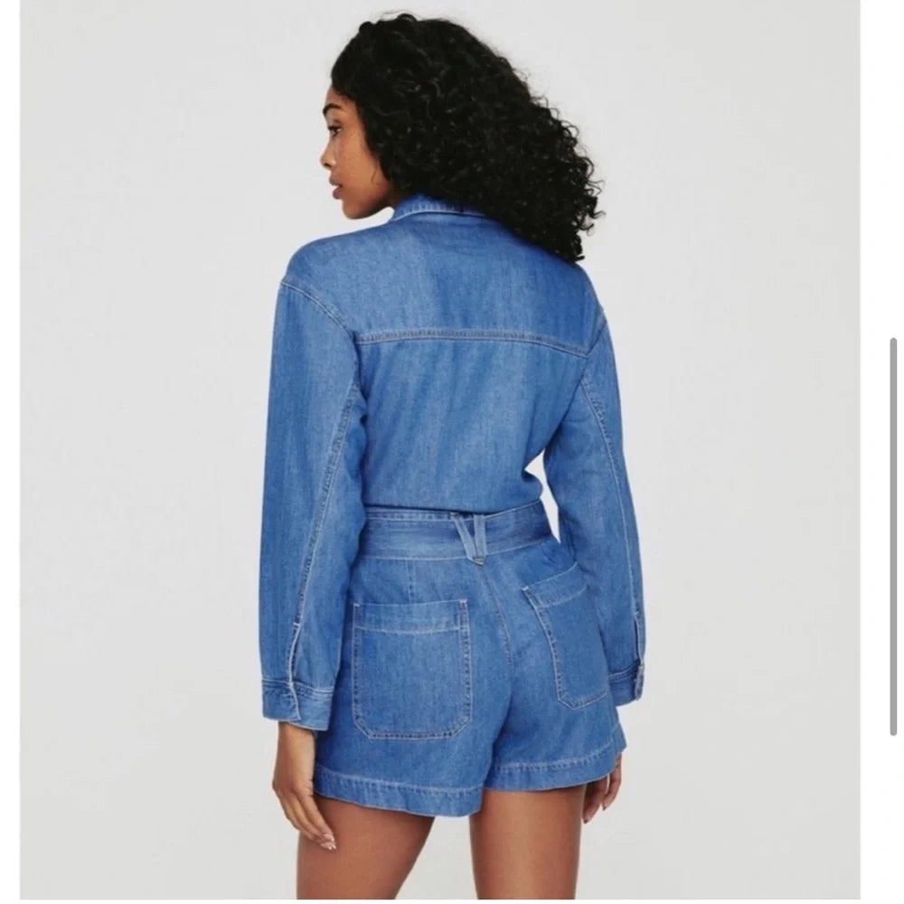 AG The Rhoda Denim Romper size M