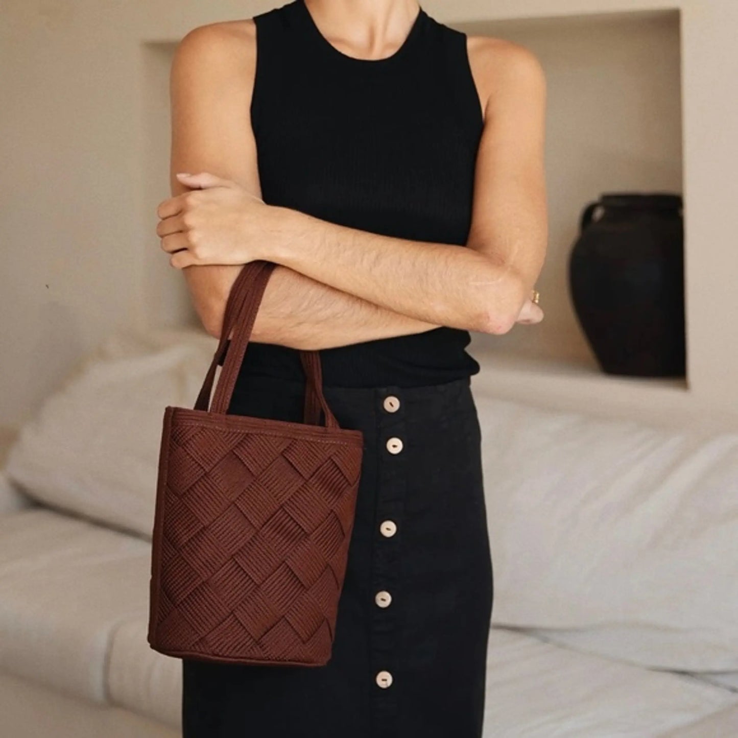 Bembien Chestnut Bonita Bucket Bag