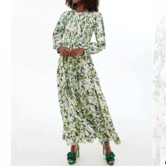 Tuckernuck Libby Maxi Dress in English Ivy size XXL