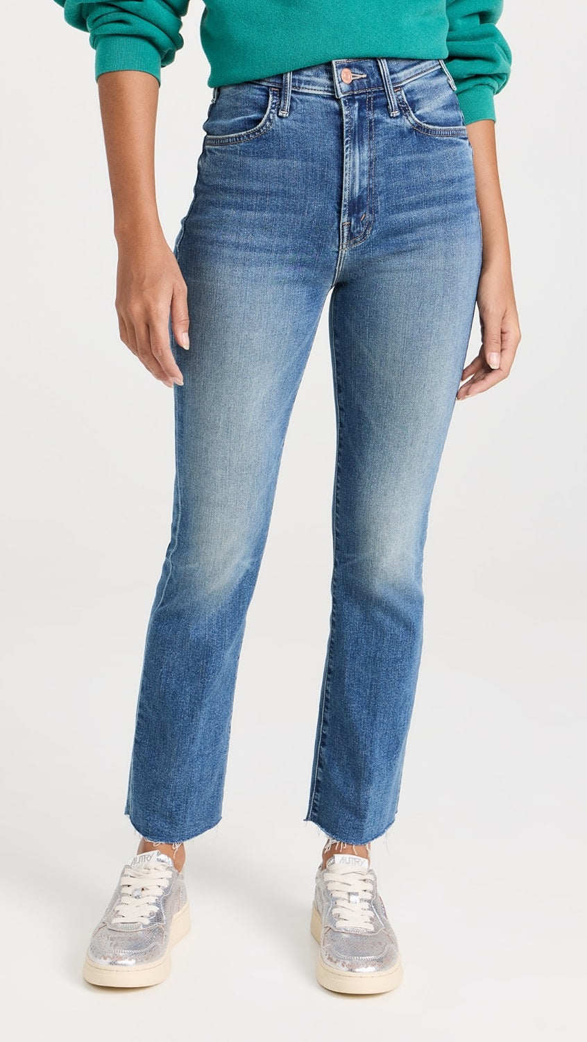 Mother The Hustler Ankle Fray Jeans size 28