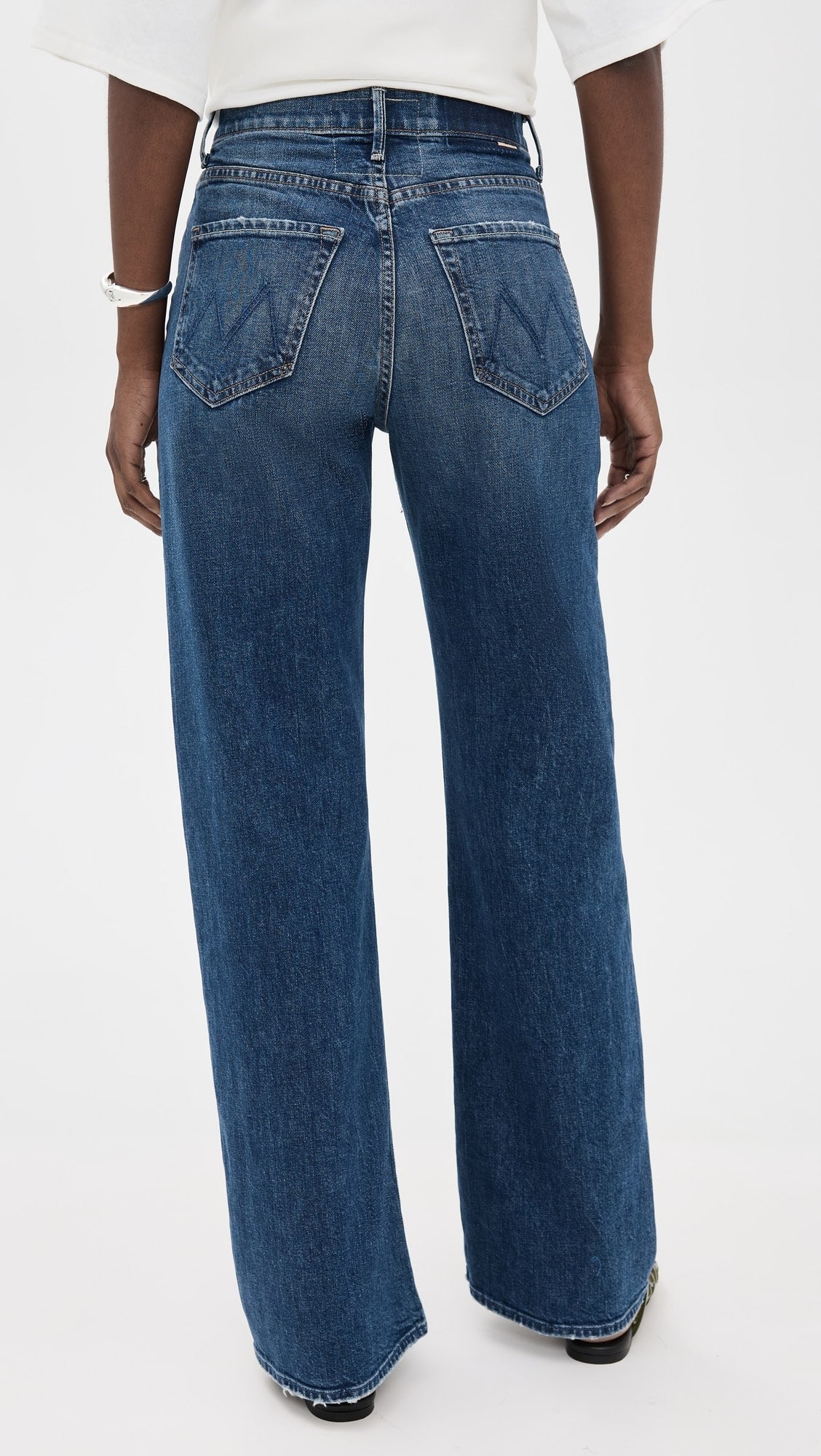 Mother The Lasso Sneak Jeans in Punk Nouveau Wash size 29