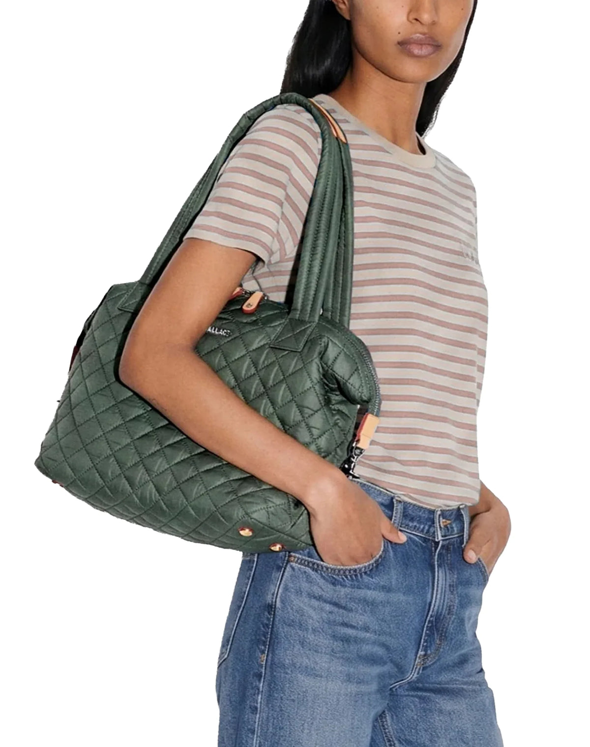 MZ Wallace Medium Sutton Deluxe Tote in Juniper