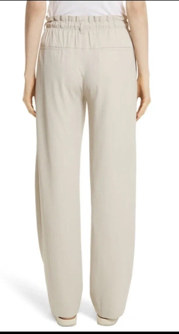 Vince Drawstring Wide Leg Pants In Horchata size 10