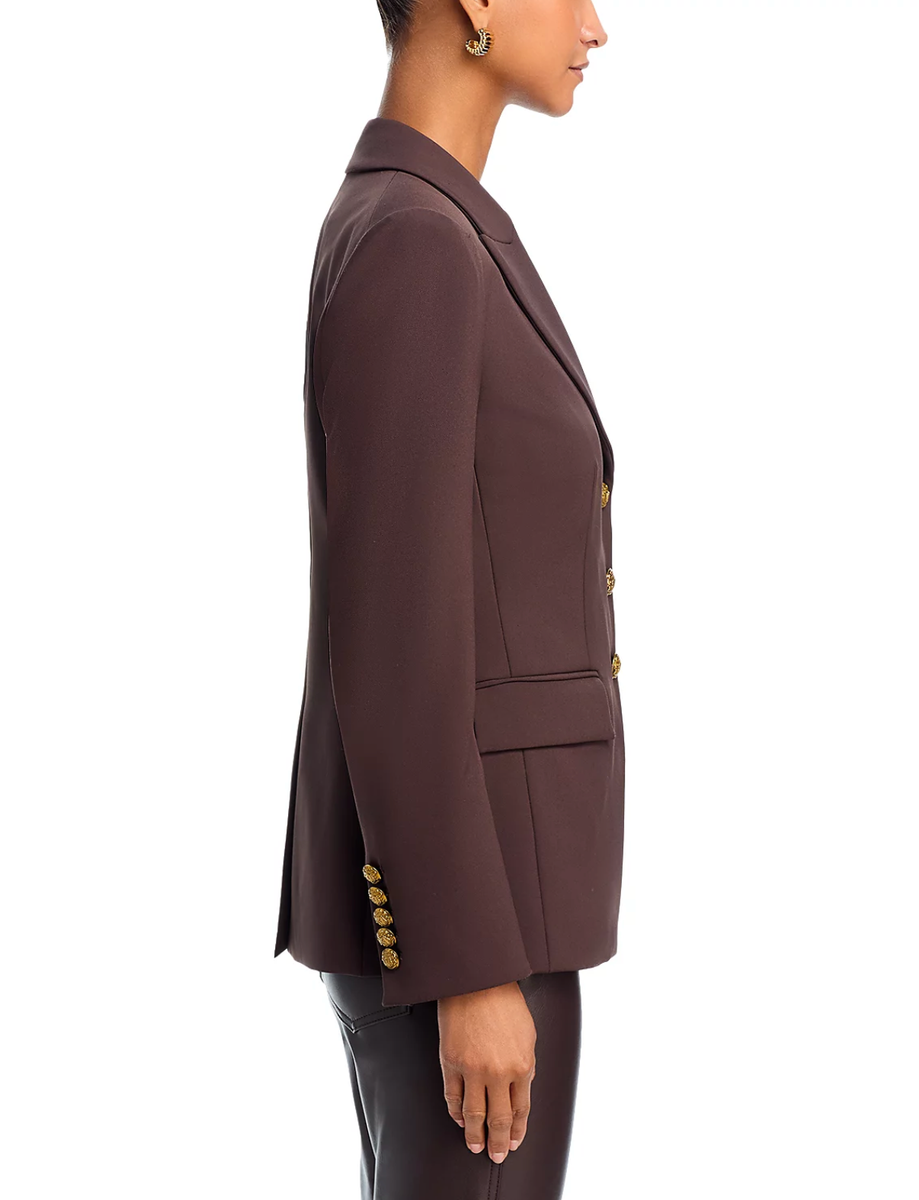 Veronica Beard Orlane Dickey Jacket Blazer in Dark Chocolate size 8