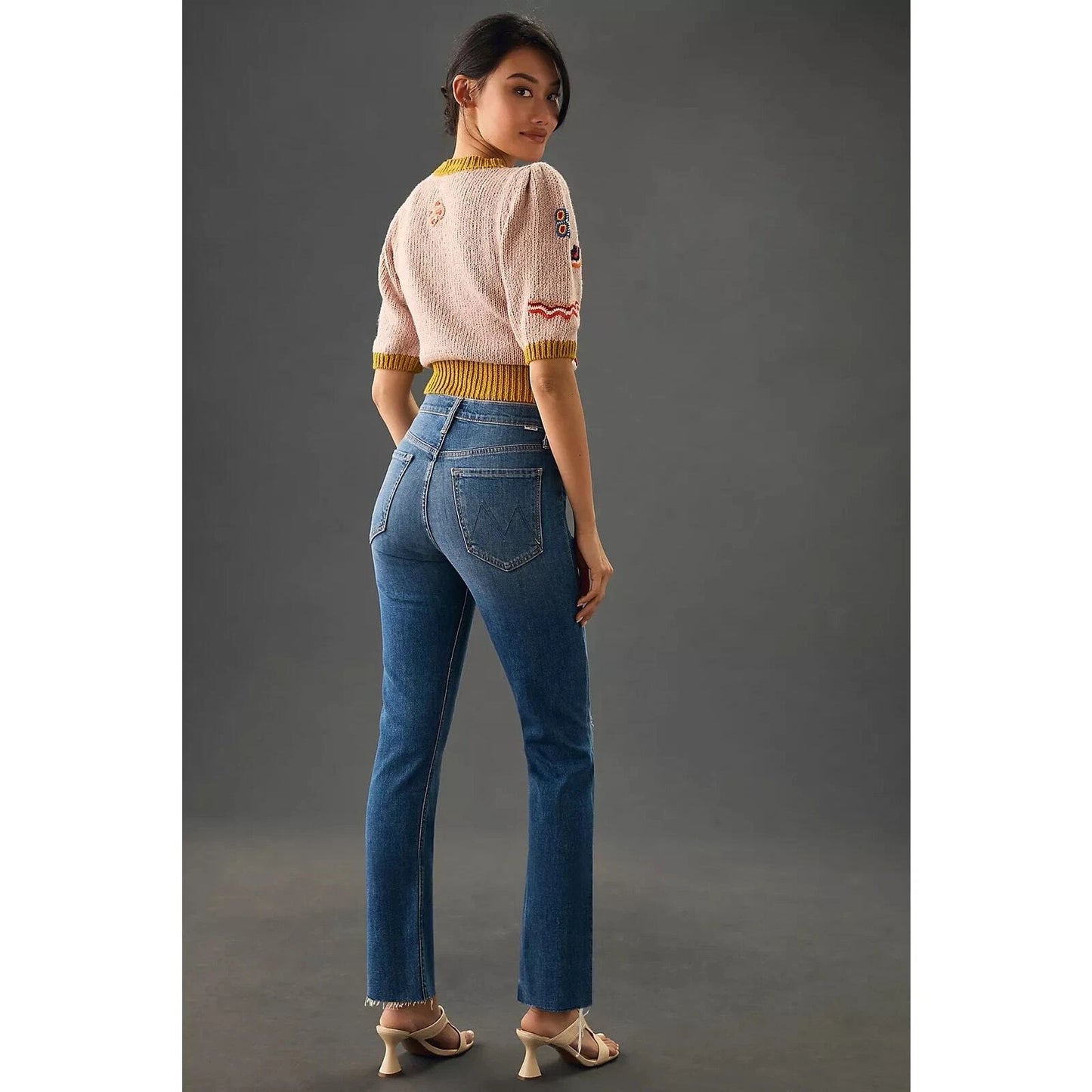 Mother The Tomcat Ankle Fray in Globe Trotter size 28