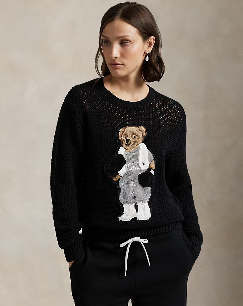 Polo Ralph Lauren Bear Cotton Crewneck Sweater size S