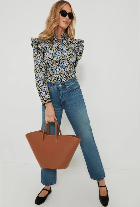 Hyacinth House Floral Primrose Blouse size S