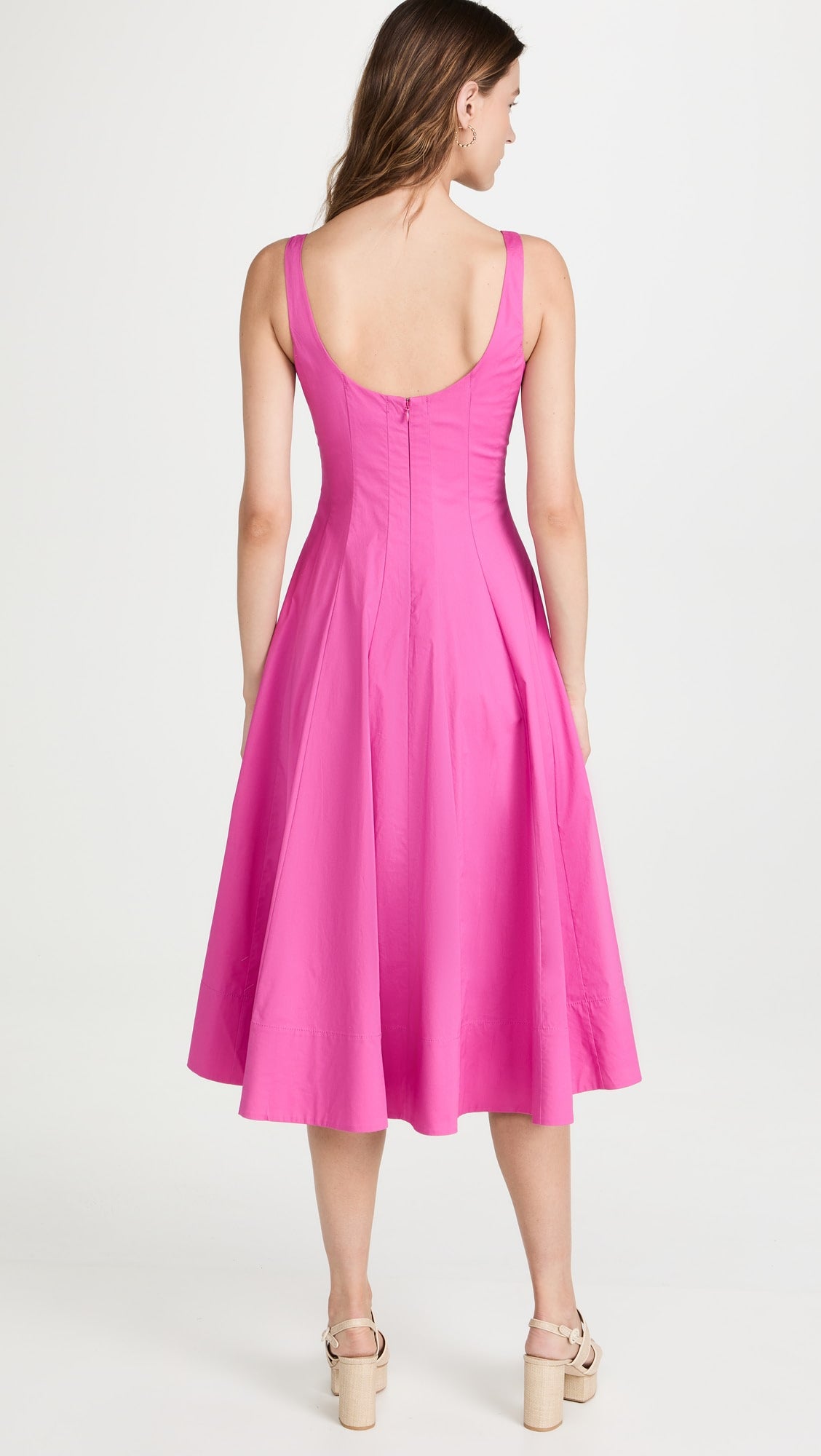 Staud Wells Dress in Pink Peony size 2