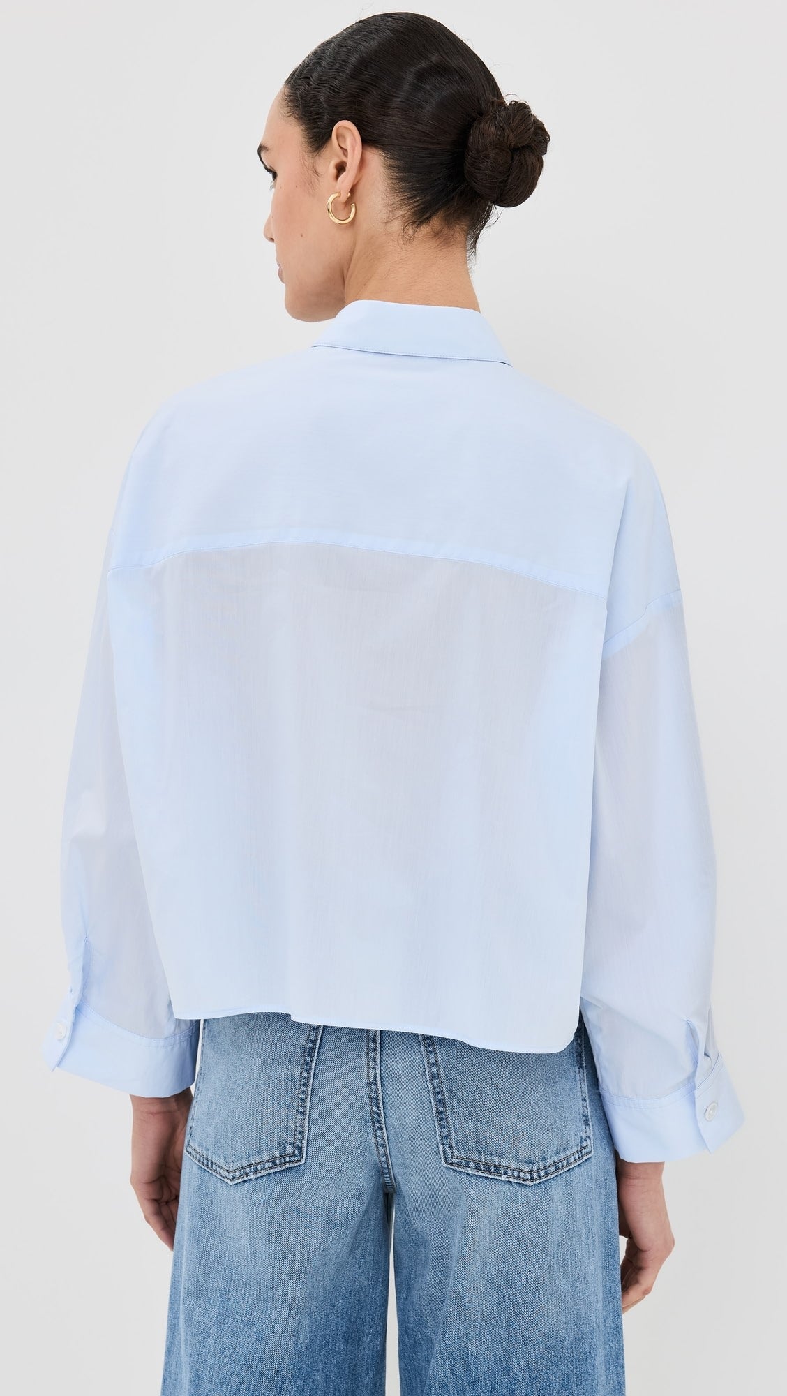 TWP Soon To Be Ex Linen-Blend Crop Shirt size XS/S