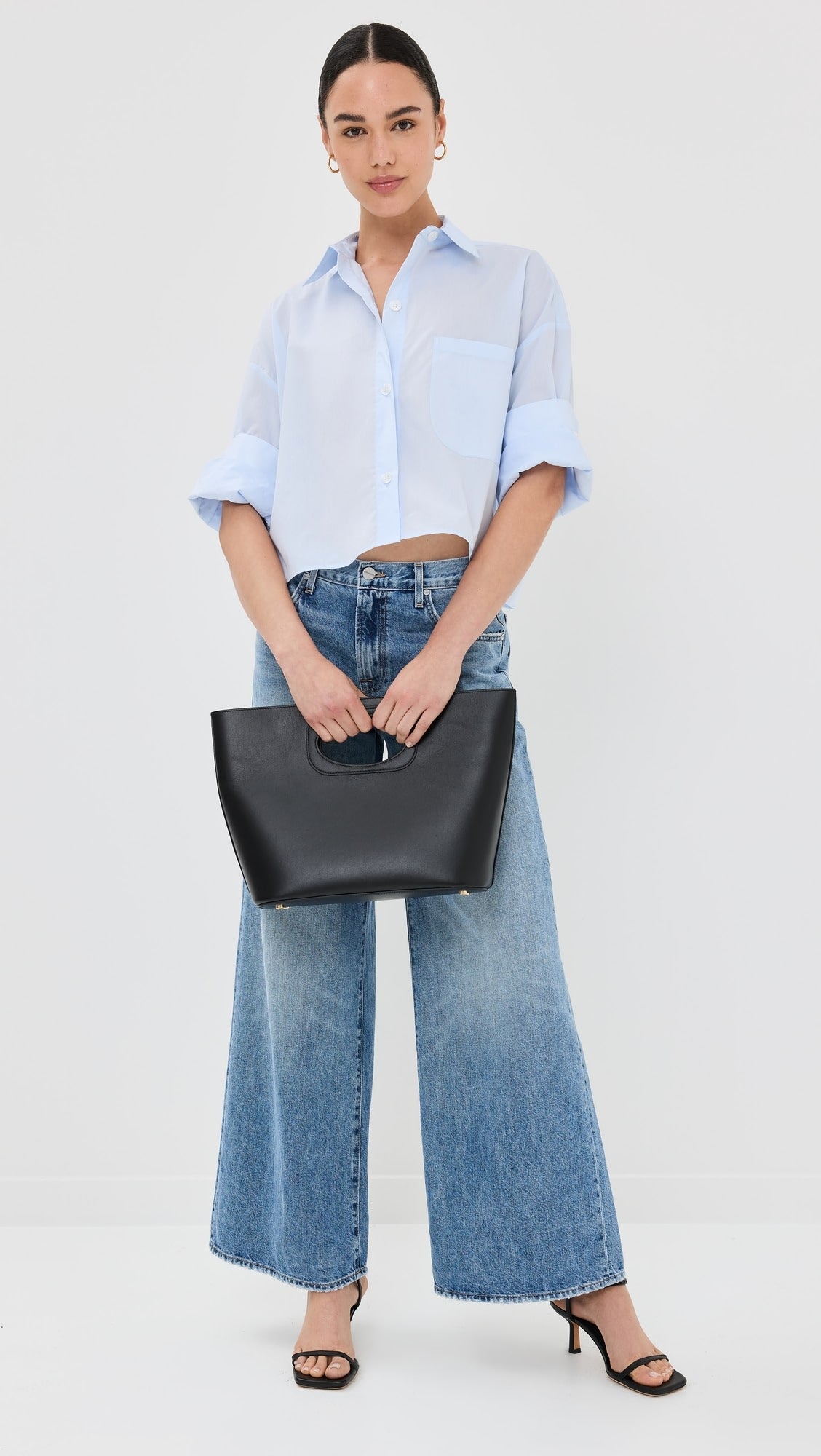 TWP Soon To Be Ex Linen-Blend Crop Shirt size XS/S