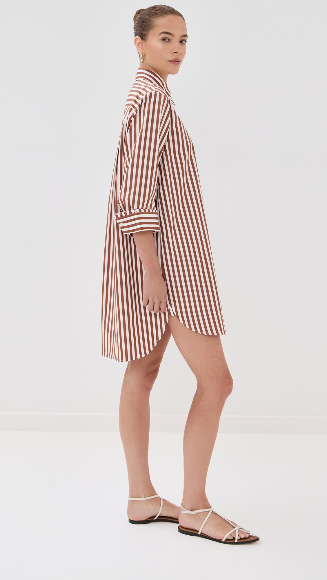 TWP Morning After Mini Dress in Ivory/Cognac size M