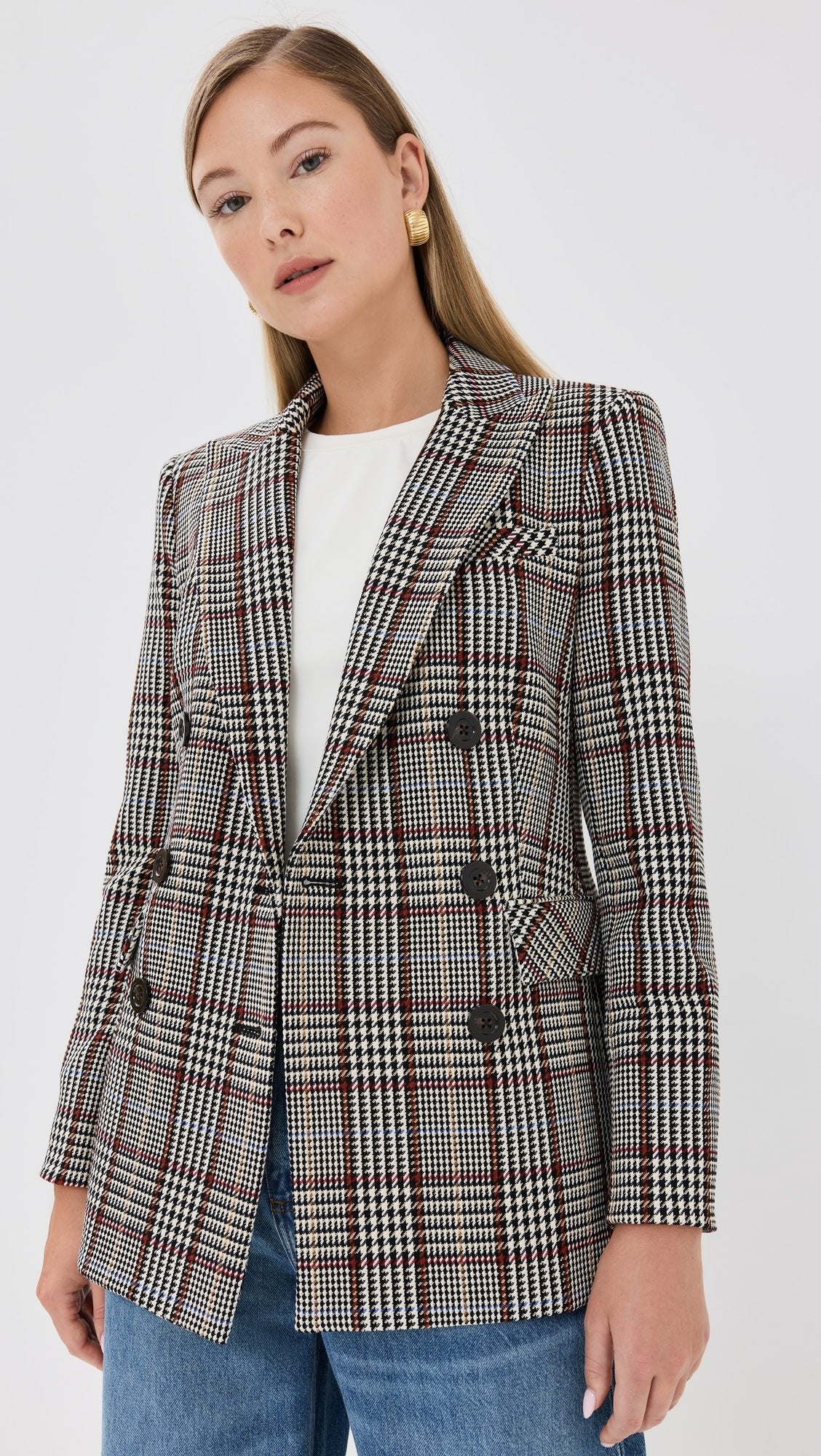 Veronica Beard Ellette Dickey Jacket Blazer in Black Multi size 4