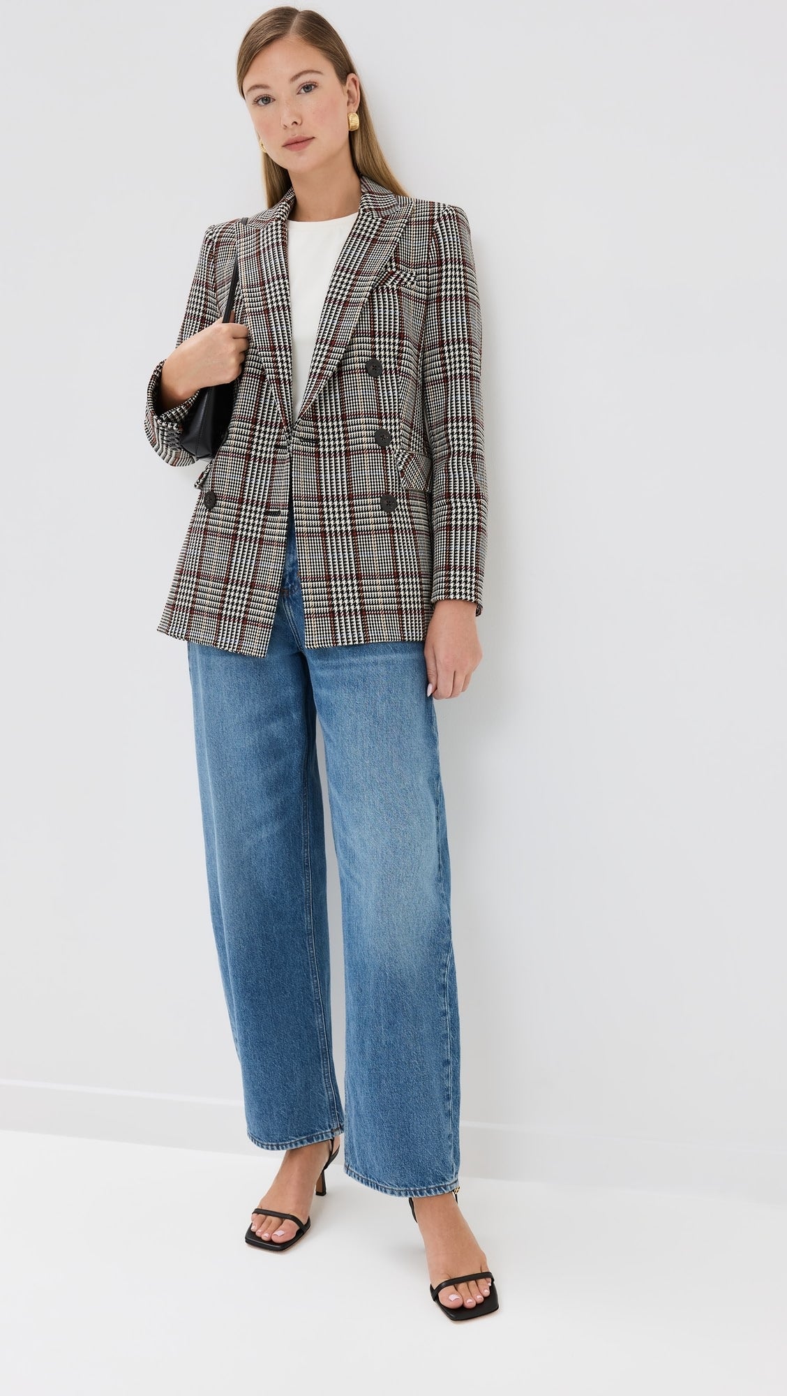 Veronica Beard Ellette Dickey Jacket Blazer in Black Multi size 4