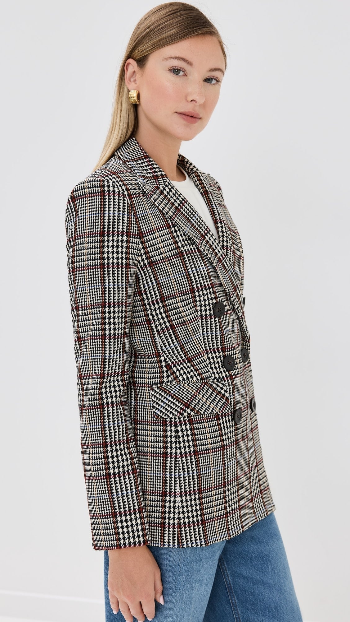 Veronica Beard Ellette Dickey Jacket Blazer in Black Multi size 4