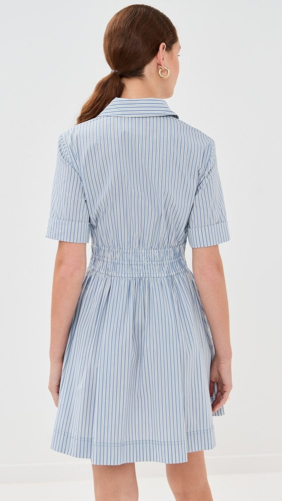 Veronica Beard Susan Stripe Cotton Blend Shirtdress size 4