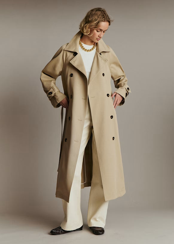 Sezane Pierce Trench Coat in Beige size 38 US 6
