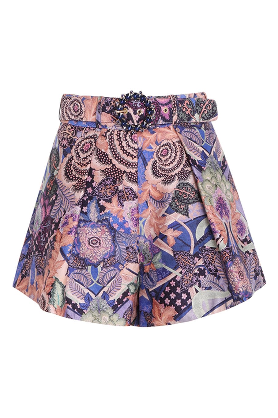 Zimmermann Celestial Tuck Short in Floral Paisley size 2 US 8